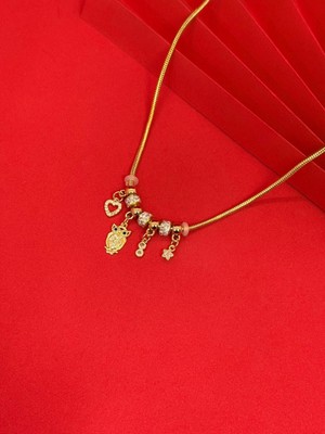 Melisa Takı & Aksesuar 316L Çelik Gold Renk Pandora Baykuş Kolye