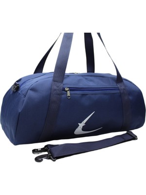 Harmela Lacivert Renkli Ayarlanabilir Askısı Unisex Spor Çantası Seyahat Çantası ve Fitness Çantası