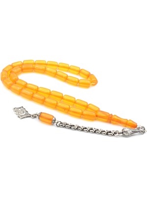 Murty99 Murty99 Usta İşi Sistemli Kapsül Kesim Lila Sıkma Kehribar Tesbih 129