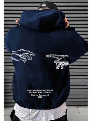 Risil-Nu Company Yeni Sezon Premium 3 Iplik Şardonlu Kalın Michelangelo Baskılı Sweatshirt