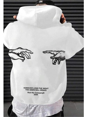Risil-Nu Company Yeni Sezon Premium 3 Iplik Şardonlu Kalın Michelangelo Baskılı Sweatshirt