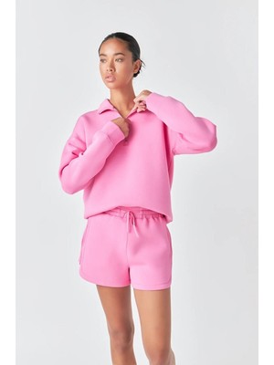 Risil-Nu Company Yeni Sezon Içi Şardonlu Kışlık Yarım Fermuarlı Kalın Sweatshirt