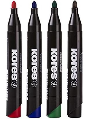 Storemax Xp1 4 Adet Marker Kalıcı Yuvarlak Uçlu Çeşitli Renklerde