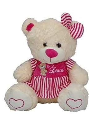 Storemax Peluş Ayi Oturan Çizgili ELB.40CM.2R.