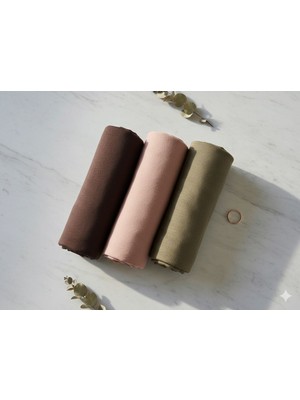 Sevimia Scarf Penye Şal 3'lü Hediye Set