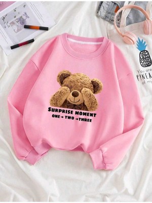 Risil-Nu Company Yeni Sezon 3 Iplik Pamuklu Kalın Moment Baskılı Bisiklet Yaka Sweatshirt Serisi