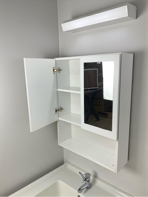 Mobilyacın Iki Kapaklı Aynalı Banyo Dolabı