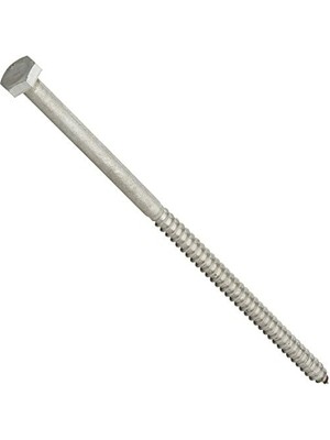 Storemax The Group 964591 1/4 x 6 Inç Paslanmaz Çelik Altıgen Uçlu Vida, 10'lu Paket