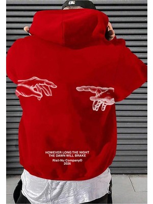 Risil-Nu Company Yeni Sezon Premium 3 Iplik Şardonlu Kalın Michelangelo Baskılı Sweatshirt