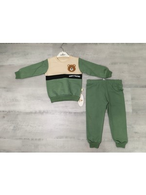 Ayı Baskılı 2li Erkek Takım