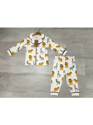 Madagaskar Baskılı Pijama Takımı