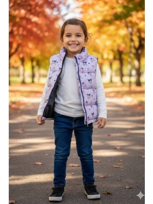 Diamondstar Kuromi Baskılı Kız Çocuk Şişme Yelek