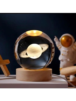 PremiumPort Renk Değiştiren 8cm Işıklı Cam Küre, Estetik ve Şık Dekorasyon Parçası