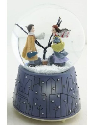 PremiumPort Beyaz Kar Küresi Orta Boy, Şık ve Sıcak Kış Dekorasyonu