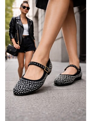 Klay Shoes Kadın Şıktaşlı Tasarım Rahat Babet