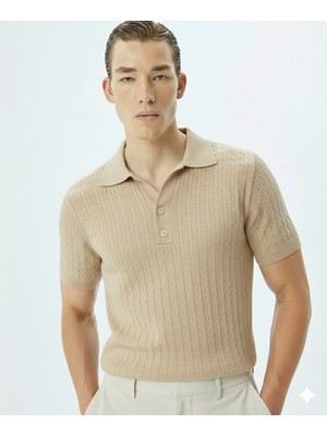 ModaBase Erkek Terletmez Triko Polo Yaka 3 Dügmeli Kısa Kol Penye