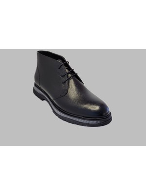 Darkwood-Erkek Bot-Hakiki Deri-Sıcak Astar-Siyah Renk