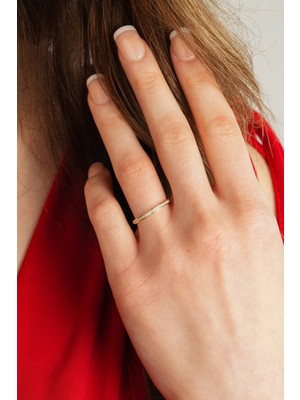 Kolyecik 14 Ayar Yarım Tur Yüzük