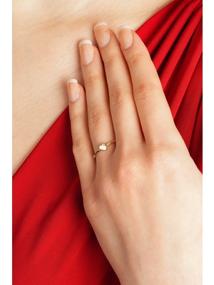 Kolyecik 14 Ayar Kalp Yüzük