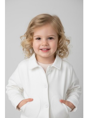 NK Tekstil Kalpli Ceket - Ekru