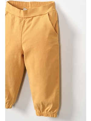 NK Tekstil Çuha Pantolon Kız - Hardal