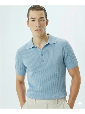 ModaBase Erkek Terletmez Triko Polo Yaka 3 Dügmeli Kısa Kol Penye