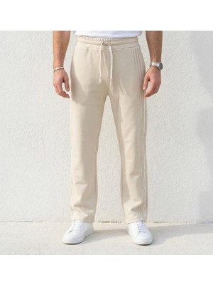 Plus Scorpion Erkek Günlük Eşofman Altı Düz Paça Rahat Kalıp Pamuklu