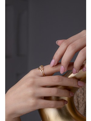 Kolyecik 14 Ayar Altın Kalp Yüzük