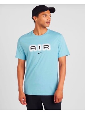 Nike Sportswear Swoosh Air Graphic FW24 Short-Sleeve Mavi Erkek T-Shirt HM0185-464