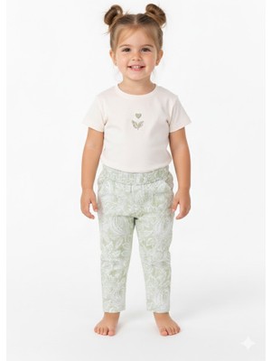 NK Tekstil Powder Pantolon Kız - Yeşil