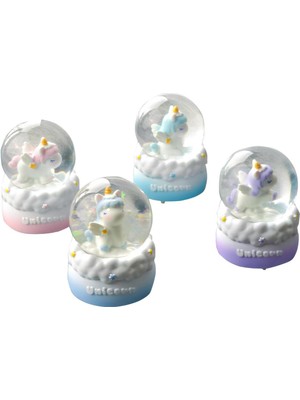 PremiumPort Bej Renkli Küçük Boy Kar Küresi Dekoratif Süs Eşyası