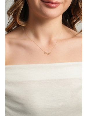 Kolyecik 14 Ayar Altın Sonsuzluk Kolye