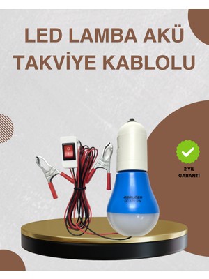 Zero Land Nrzsnt 12V LED Ampul Timsah Kıskaçlı Taşınabilir Aydınlatma