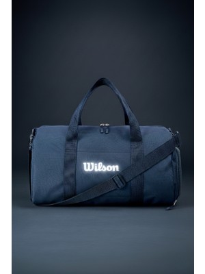 Wilson Lisanslı Unisex 25 Litre Özel Ayakkabı Bölmeli Spor ve Seyahat Çantası El Valizi