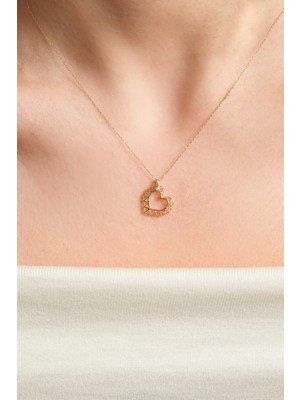 Kolyecik 14 Ayar Altın Kalp Kolye