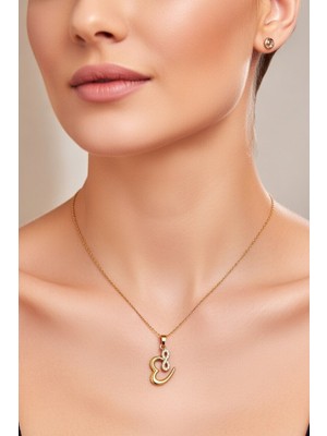 BB Bi Butik Shop Kalbim Seninle – Işıltılı Sonsuzluk Kalp Kolyesi