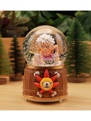 PremiumPort Büyük Boy One Piece Işıklı ve Müzikli Kar Küresi, Hediye Seçeneği