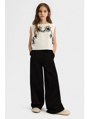 NK Tekstil Kayra Kız Pantolon - Siyah
