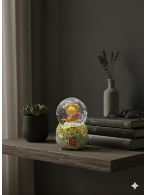 PremiumPort Rgb Işıklı Müzikli Oyuncak Figürlü Kar Küresi, Eğlence ve Dekorasyon