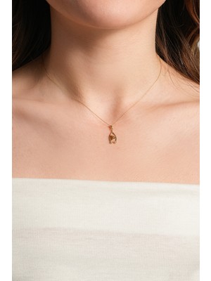 Kolyecik 14 Ayar Altın Kalp Kolye