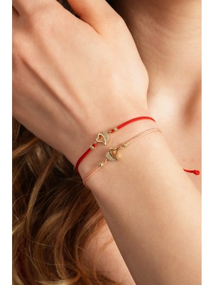 Kolyecik 14 Ayar Kalp Bileklik