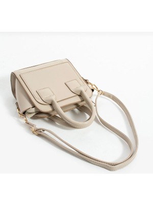 Legend Aksesuar Kadın Kutu Model Üç Gözlü Fermuar Kapama Çok Şık Mini El ve Omuz Çantası