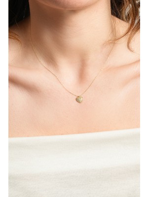 Kolyecik 14 Ayar Altın Kalp Kolye