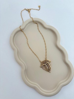 Marsel Büyük Boy Serenay Model Gold Çelik Kolye