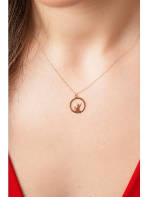 Kolyecik 14 Ayar Kedi Kolye