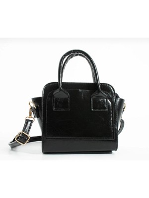 Legend Aksesuar Kadın Kutu Model Üç Gözlü Fermuar Kapama Çok Şık Mini El ve Omuz Çantası