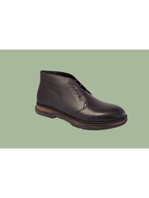 Darkwood-Erkek Bot-Hakiki Deri-Kahverengi