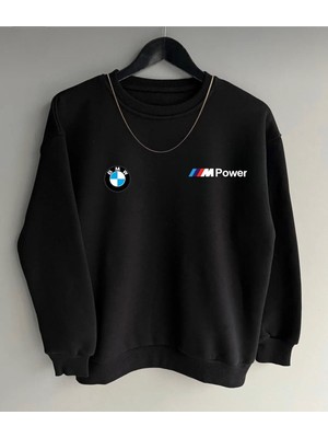Risil-Nu Company Yeni Sezon Unisex 3 Iplik Pamuklu Kalın Mpower Baskılı Sweatshirt