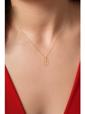 Kolyecik 14 Ayar Anne Çocuk Kolye