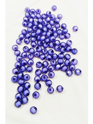 Royaleks Dünya Boncuk Içten Boncuklu Bileklik Çanta Boncuğu 10 mm 50 gr Eflatun - BNC461